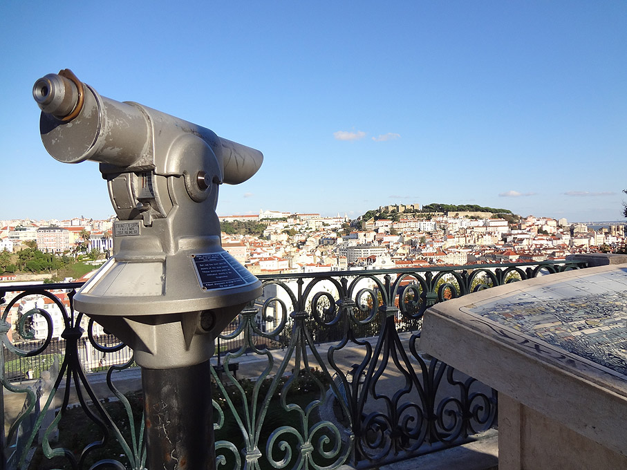 Fotografia Vista de Lisboa desde o Miradouro de S. Pedro de Alcântara, Bairro Alto Lisboa