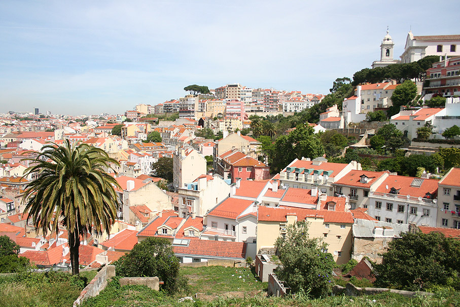 Fotografia Vista da Igreja da Graça desde a Encosta do Castelo, Lisboa