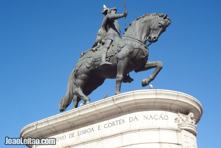 Estátua de Dom João I em Lisboa, Portugal