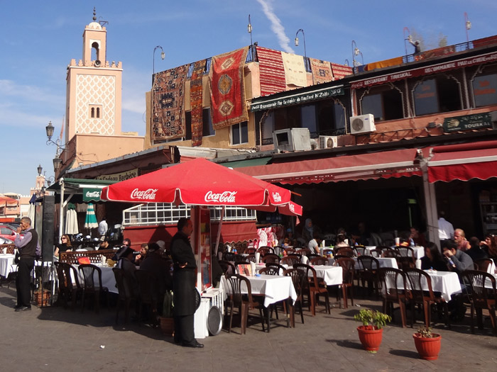 Photo of Jemaa al Fna café with breakfast in Marrakech