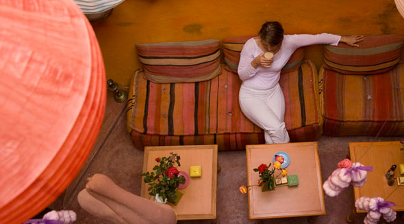 Vegetarian restaurant in Marrakech medina