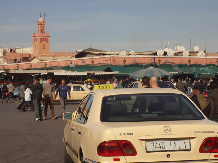Grand taxi in Marrakech
