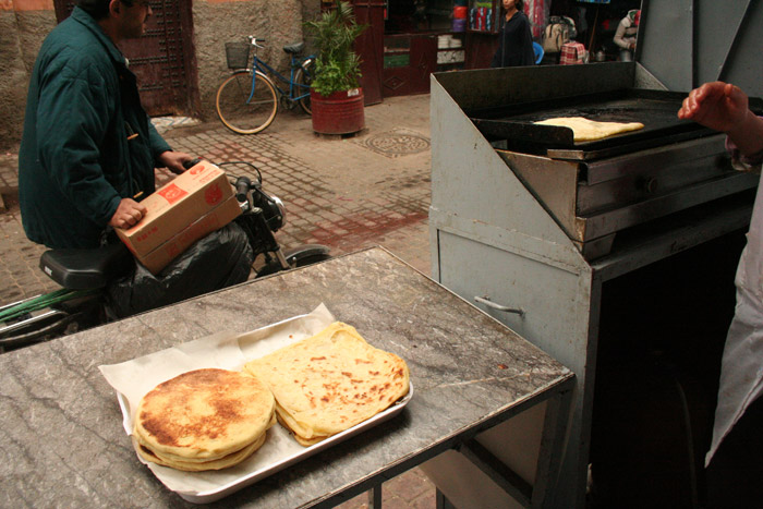 Photo of Msemen Moroccan pancake in Marrakech