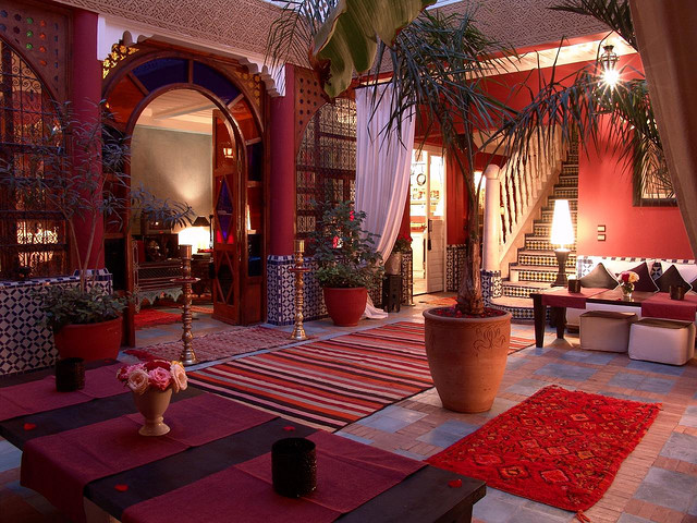 Photo of courtyard patio of Riad Eden in Marrakech