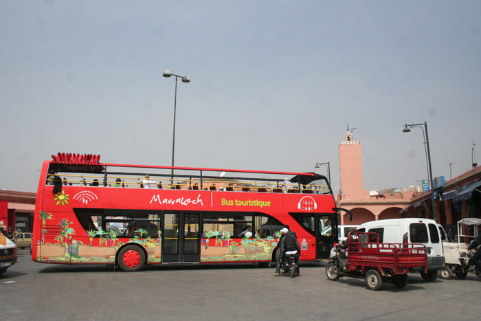 Photo of CIty Sightseeing Bus in Marrakech near Bab Mellah