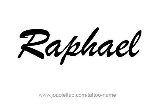 Tattoo Design Angel Name Raphael