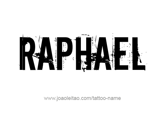 Tattoo Design Angel Name Raphael