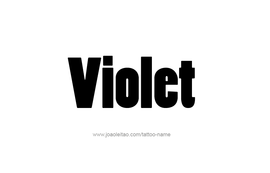 Tattoo Design Color Name Violet