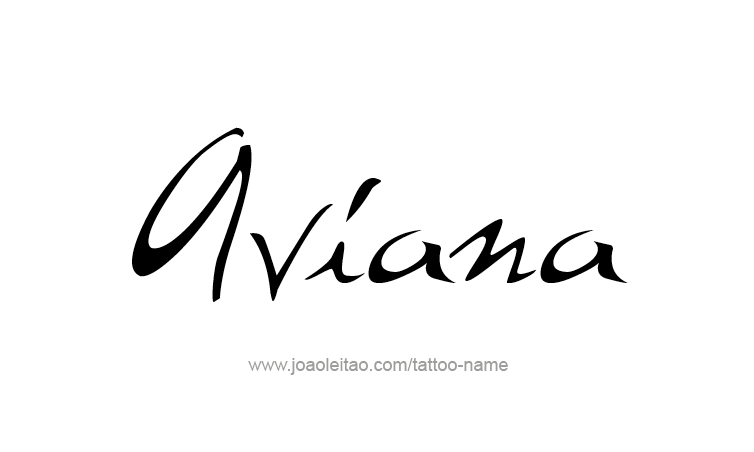 Tattoo Design Name Aviana 