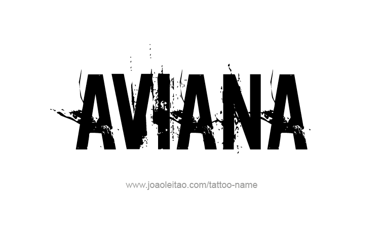 Tattoo Design Name Aviana 