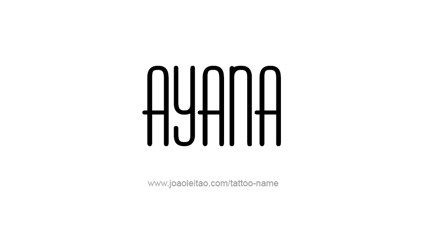 Tattoo Design Name Ayana 