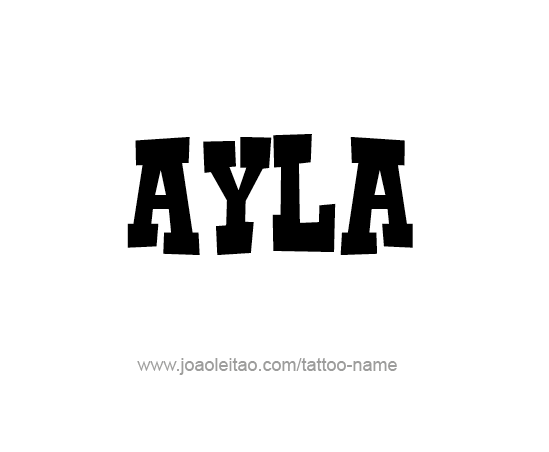 Tattoo Design Name Ayla 