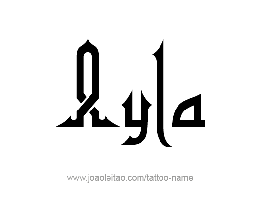 Tattoo Design Name Ayla 