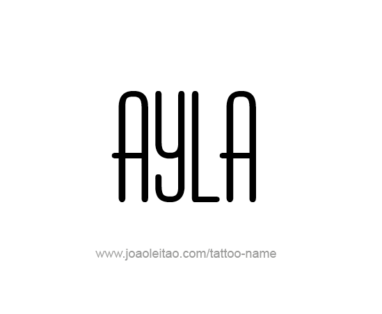 Tattoo Design Name Ayla 