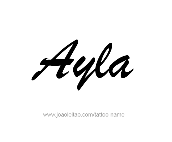 Tattoo Design Name Ayla 