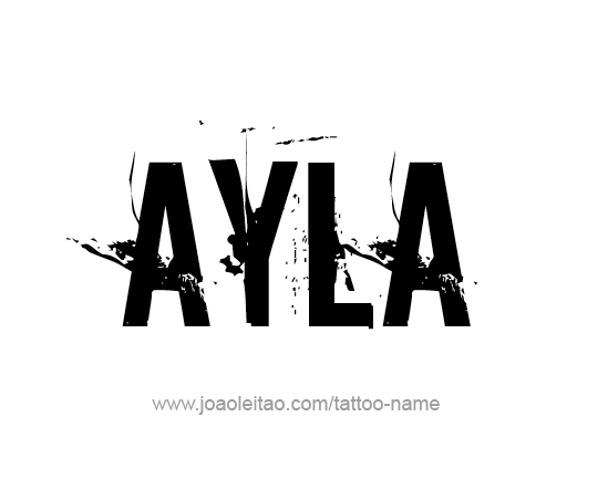 Tattoo Design Name Ayla 