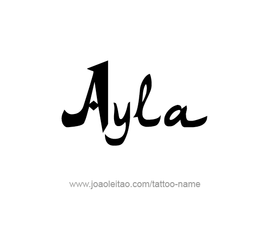 Tattoo Design Name Ayla 