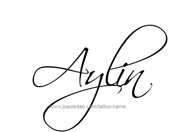 Aylin Name Tattoo Designs