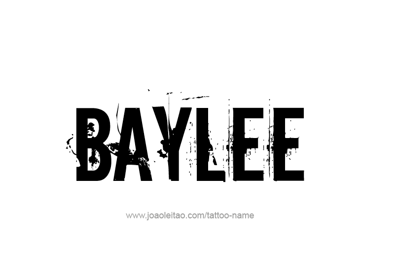 Tattoo Design Name Baylee 