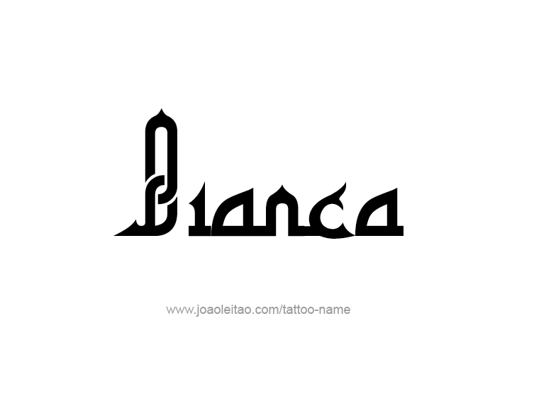 Tattoo Design Name Bianca 