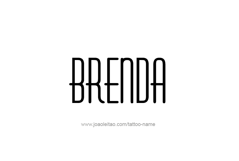 Tattoo Design Name Brenda 