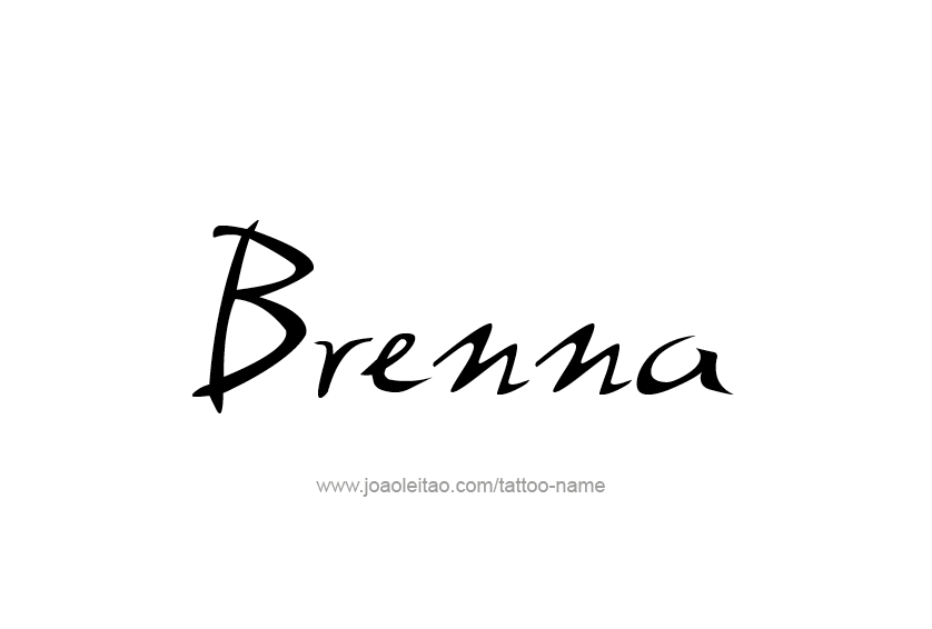 Tattoo Design Name Brenna 