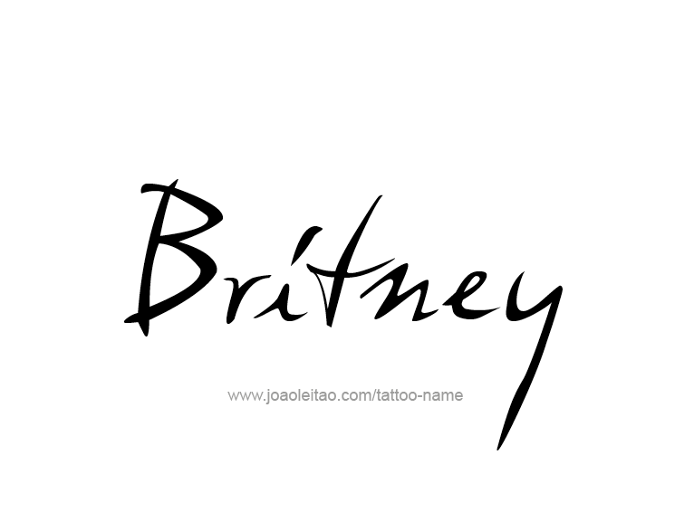 Tattoo Design Name Britney  