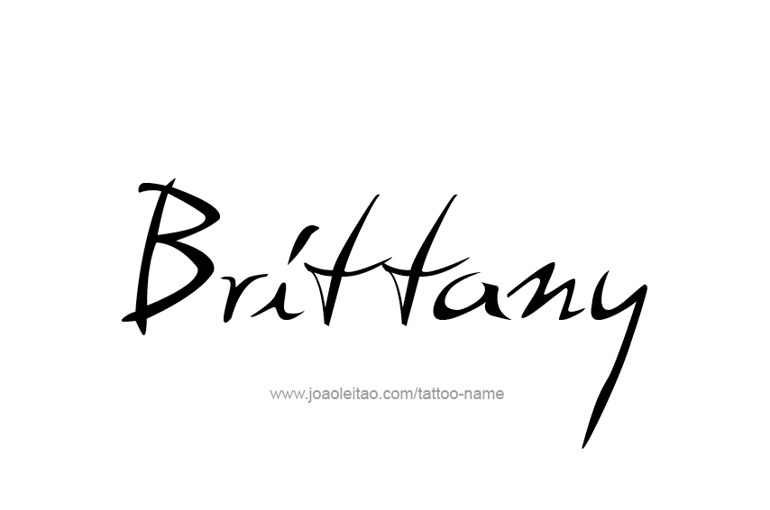 Tattoo Design Name Brittany  