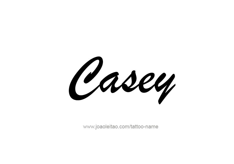 Tattoo Design Name Casey  