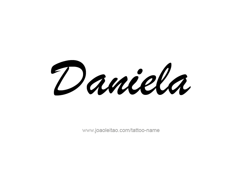 Tattoo Design Name Daniela   