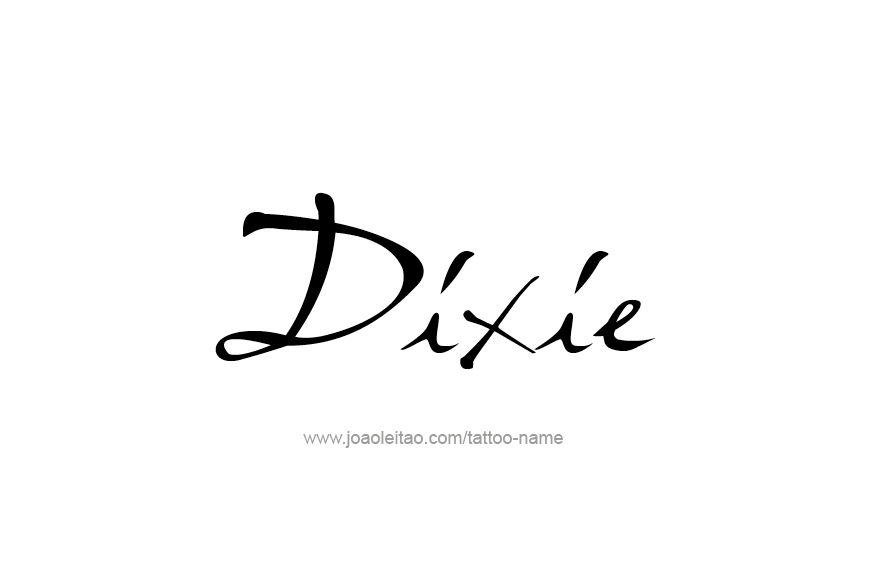 Tattoo Design Name Dixie   