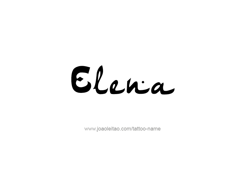  - tattoo-design-name-elena-07
