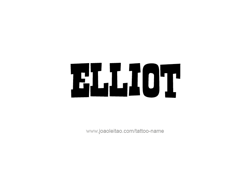 Tattoo Design Name Elliot   
