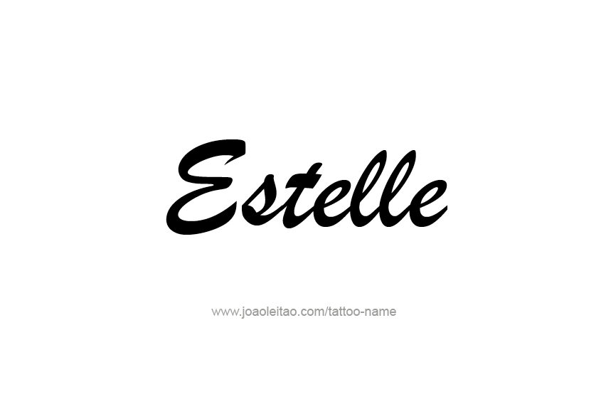 Tattoo Design Name Estelle   