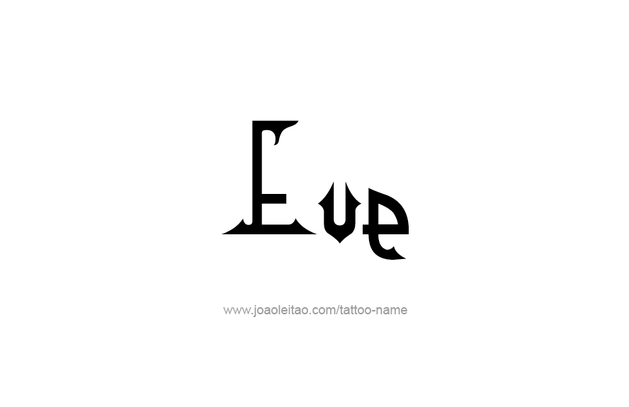 Tattoo Design Name Eve   