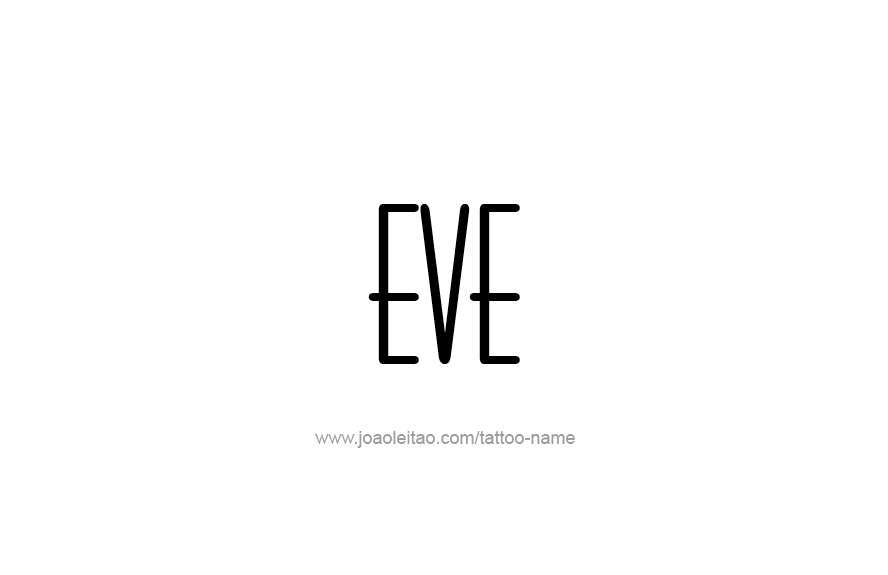 Tattoo Design Name Eve   