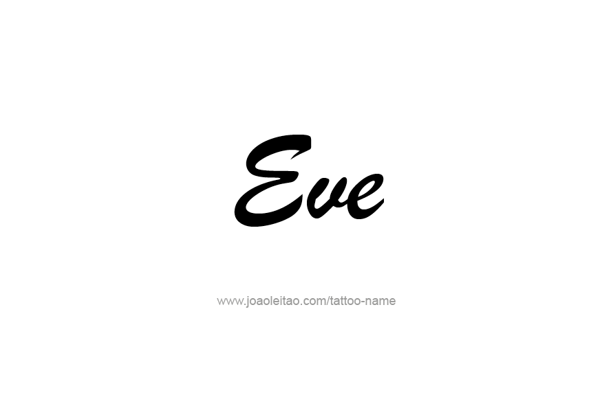 Tattoo Design Name Eve   