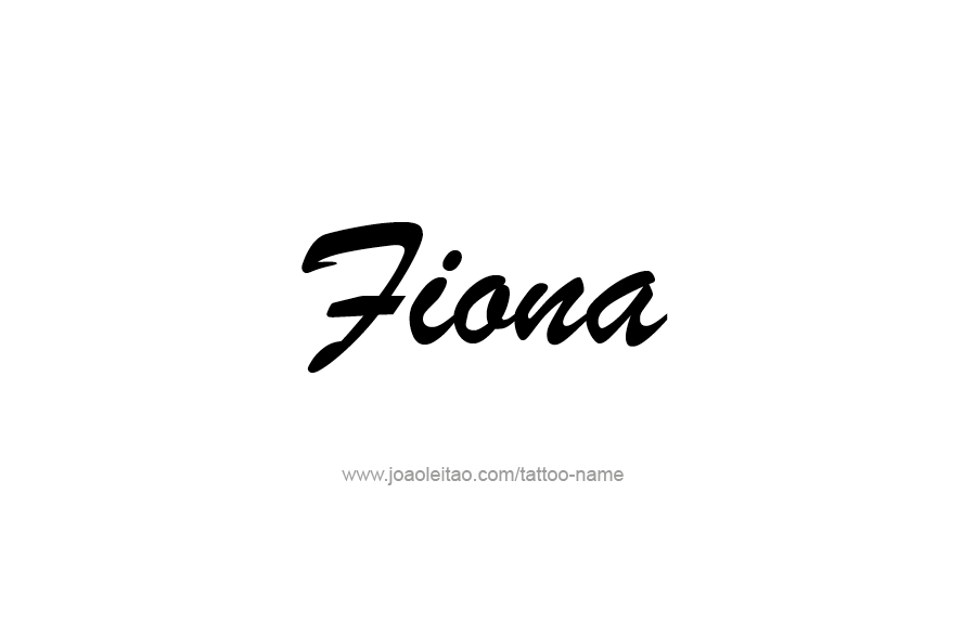 Tattoo Design Name Fiona   