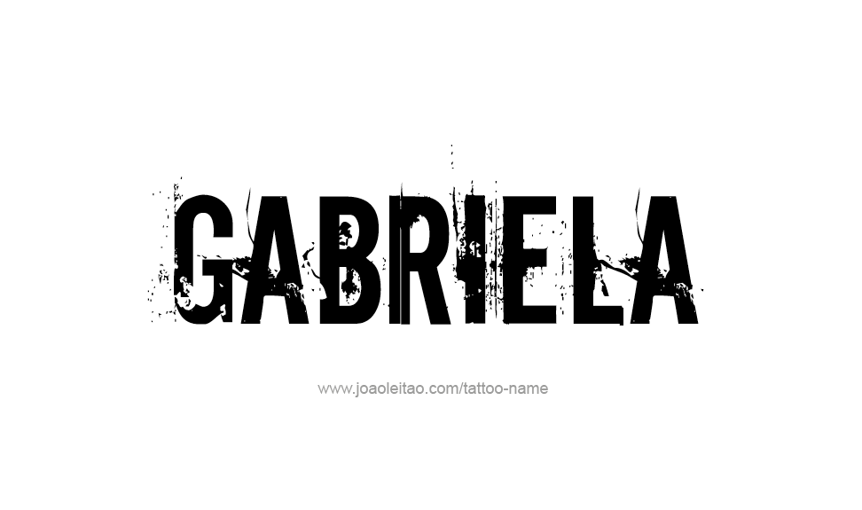 Tattoo Design Name Gabriela   