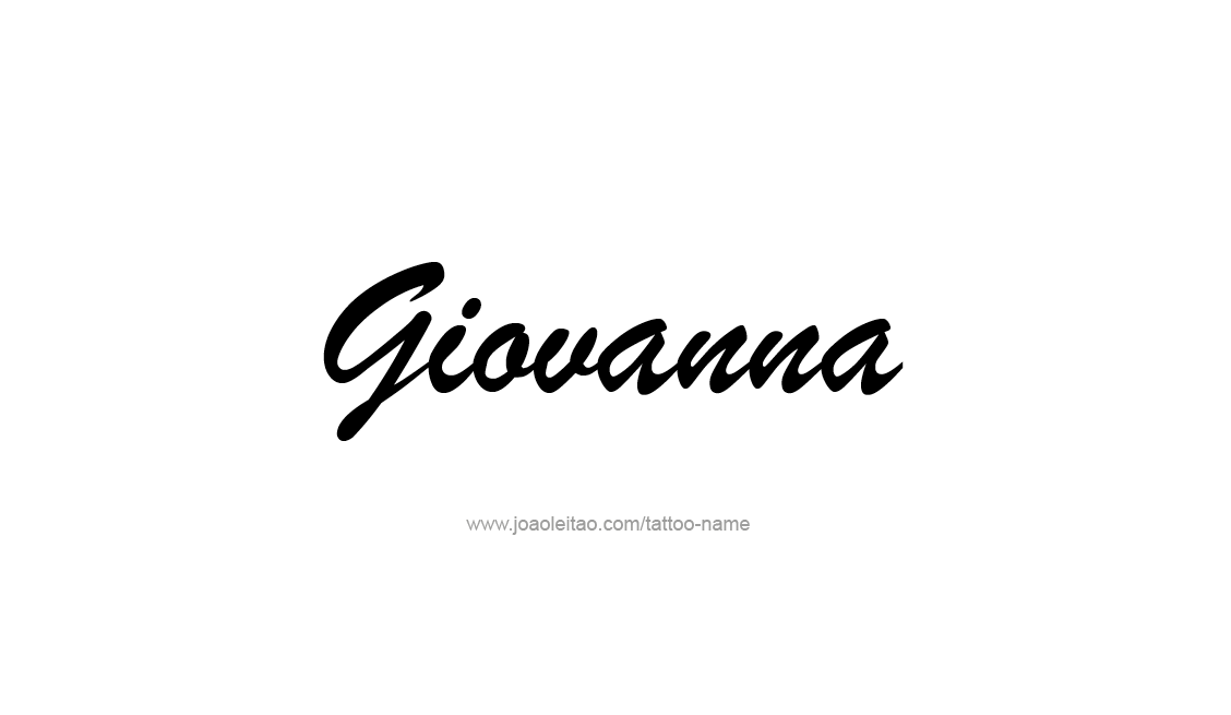 Tattoo Design Name Giovanna   