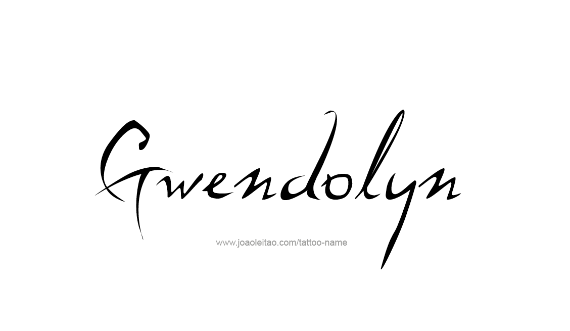 Tattoo Design Name Gwendolyn   