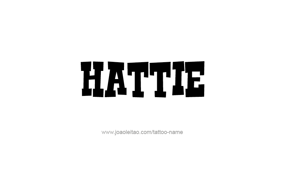 Tattoo Design Name Hattie   