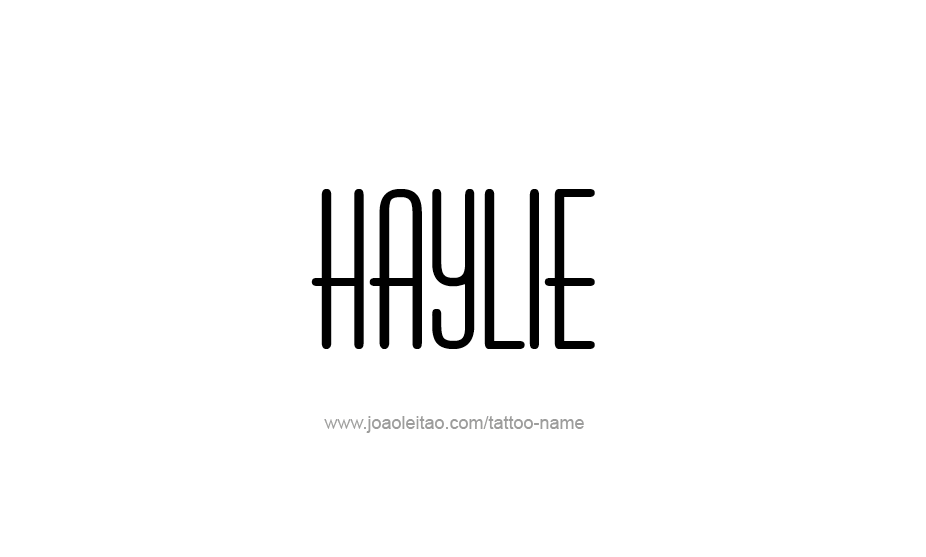 Tattoo Design Name Haylie   
