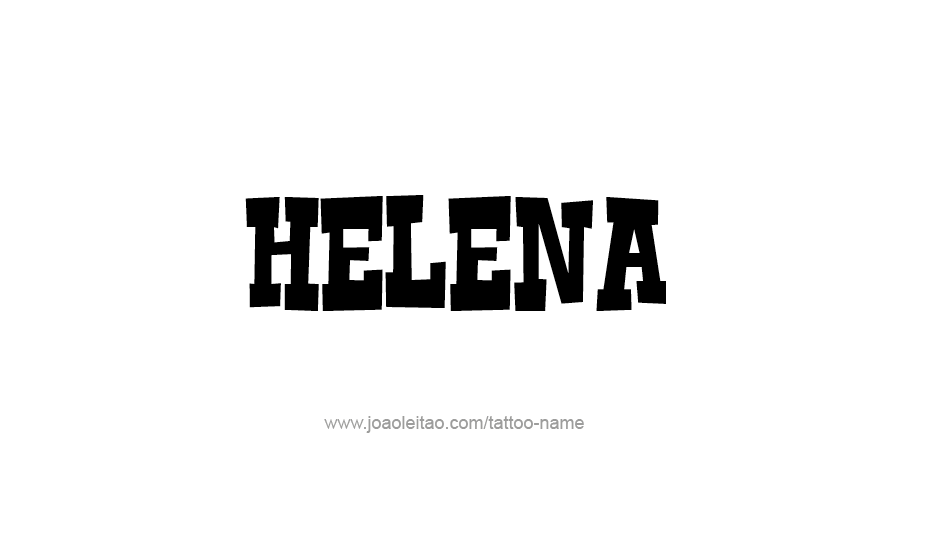 Tattoo Design Name Helena   