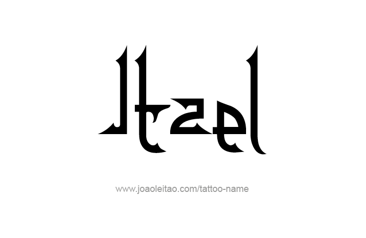 Tattoo Design Name Itzel   