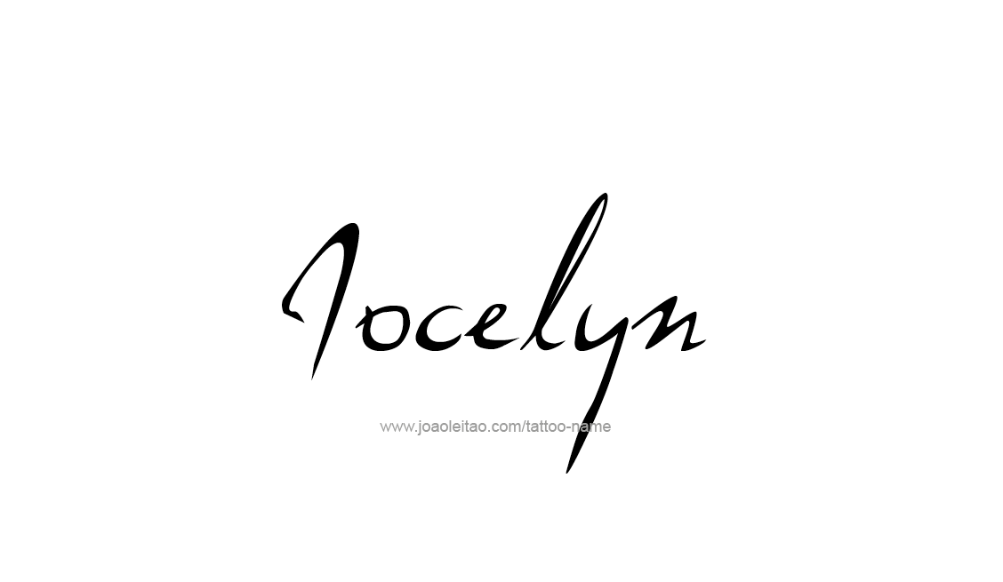Tattoo Design Name Jocelyn   