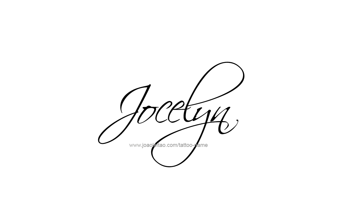 Jocelyn Name Tattoo Designs