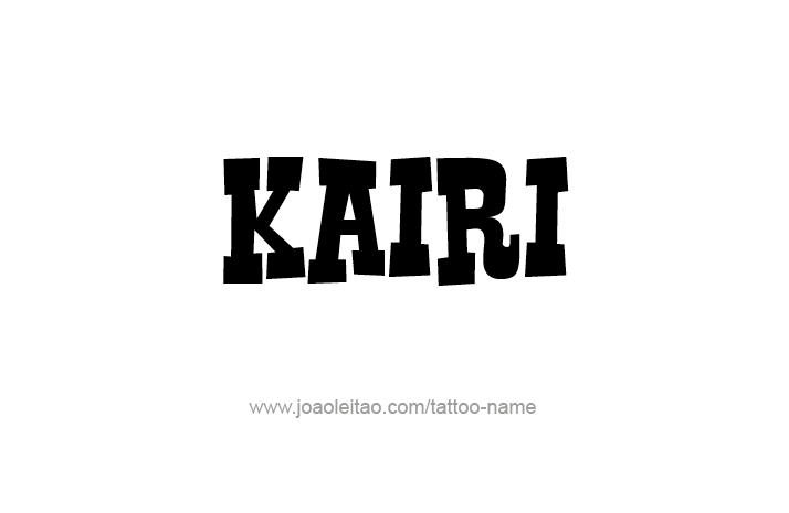 Tattoo Design Name Kairi   