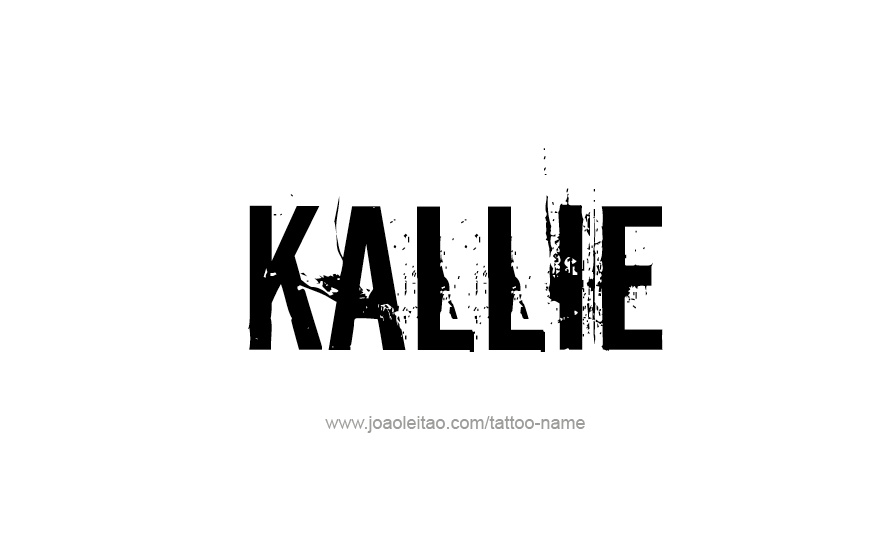 Tattoo Design Name Kallie   