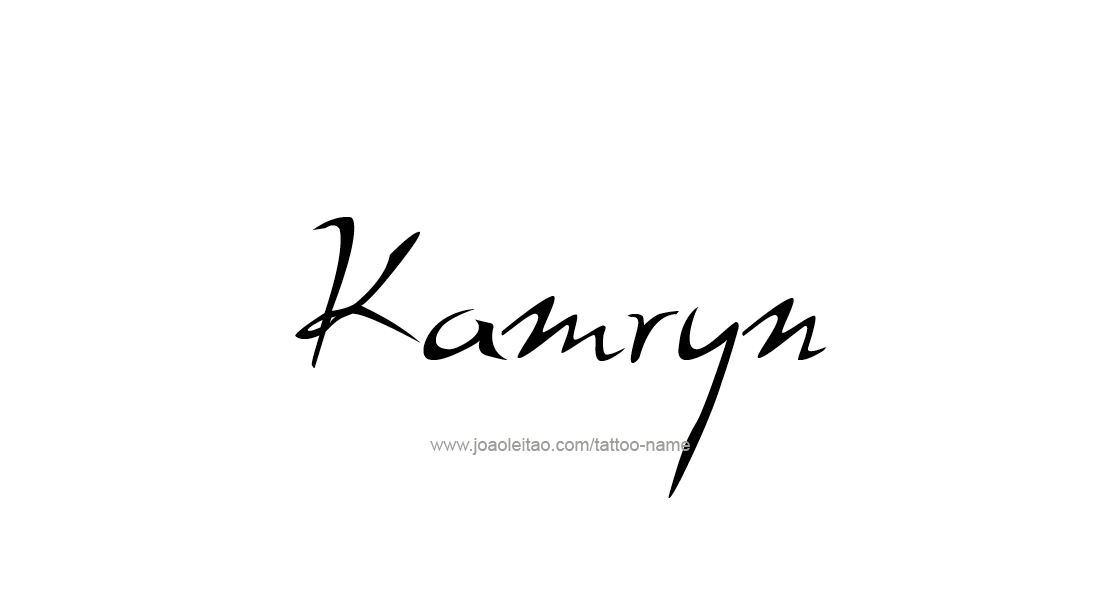 Tattoo Design Name Kamryn   